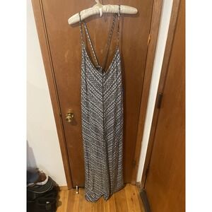 Patagonia Womens Maxi Dress Black KAMALA CROSS-BACK‎ DRESS Size XL NWT